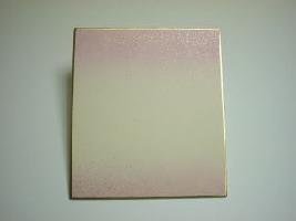 寸松庵色紙　鳥の子ぼかし砂子　＜桃色＞