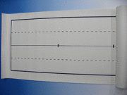 半切版下敷き　白2ｍｍ（45×150）2・4行用名無罫線入