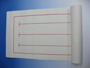 半切版下敷き　白2ｍｍ（45×150）3行用名無罫線入