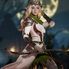 【TBLeague】TBリーグ PL2021-175B 1/6 Elf Archer-White エルフ アーチャー ホワイト 1/6スケール シームレス女性ボディフィギュア