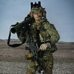 【EASY&SIMPLE】26046R 75th Ranger Regiment 2nd Ranger Battalion アメリカ陸軍 第75レンジャー連隊 第2レンジャー大隊