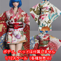 【CDToys】CD016 1/12 Female Kimono Long & Short 着物 1/12スケール 女性ドール用コスチューム