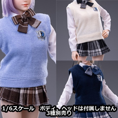 Cdtoys Cd030 A B C 1 6 Knit Sweater Set ニット セーター 女子高生 制服 1 6スケール 女性ドール用コスチューム 宇宙船