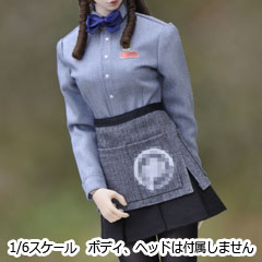 【CUKE TOYS】MA-020 The Waitress Set 女性 ウェイトレス カフェ店員 制服 1/6スケール 女性コスチューム セット