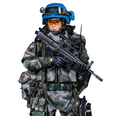 【DAM】No.78067 1/6 Chinese Peacekeeper Female soldier 中国人民解放軍 平和維持部隊 国連平和維持活動 PKO 女性兵士