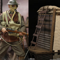 【DID】E60061&B11011set WW1 British Infantry Lance Corporal - William &Trench Diorama