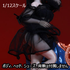 【FeelToys】FT016-12 1/12 Trumpet Sleeve One-Shoulder Sexy Mesh Dress メッシュドレス 1/12スケール 女性ドール用コスチューム