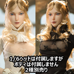 【LZ TOYS】SET004/SET005 1/6 Robot Wars Commander Head Sculpt Costume Set 女性ドール用ドレス&ドールヘッド