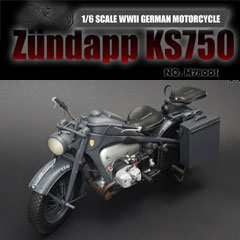 【Battlefield Toys】M78001 1/6 WW2 ZUNDAPP KS 750 MOTORCYCLE  ドイツ国防軍 ツェンダップKS750 オートバイ（グレー）