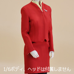 【CUKE TOYS】MA-033 The Flight Attendant Set G 航空 キャビンアテンダント CA 制服 1/6スケール 女性コスチューム セット