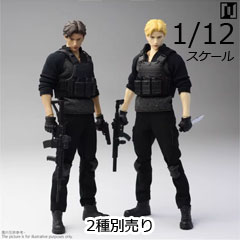 【Mirrfig】1/12 Lean Man Body Deluxe Version ミリタリー ブラック ソルジャー 兵士 1/12スケールアクションフィギュア