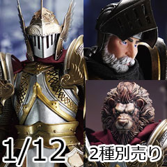 【COO】ML001/ML002 1/12 MYTH AND LEGEND - Paladin King Arthur / Knight Mordred Black 騎士 1/12スケールフィギュア