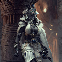 【TBLeague】TBリーグ PL2021-181B 1/6 Bastet, The Cat Goddess-White
