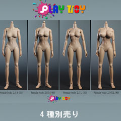 【PLAYTOY】female body 2.0 S003 M003 L003 XL003 1/6スケール 女性ボディ素体