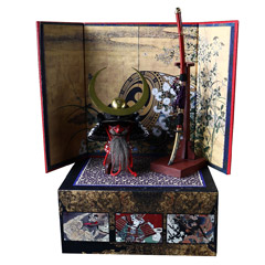 【COO】SE093 1/6 DIECAST ALLOY SERIES OF EMPIRES NEW MOON BLADE HELMET SET 剣片大三日月兜 1/6スケール 兜 & 日本刀