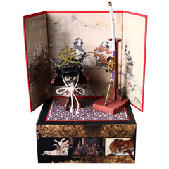 【COO】SE094 1/6 DIECAST ALLOY SERIES OF EMPIRES LOVE HELMET SET 愛字兜 1/6スケール 兜 & 日本刀