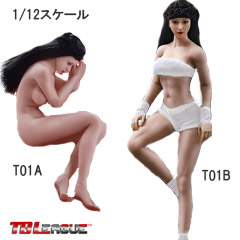 【TBLeague】PHMB2018-T01 AB TBリーグ 1/12スケール シームレス女性ボディ （ヘッドつき）