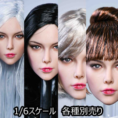 【YMtoys】YMT050 ABCD beauty headsculpt 1/6スケール 植毛 女性ヘッド