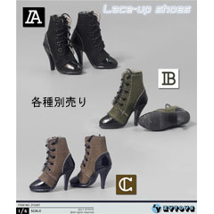 【ZYTOYS】ZY1007 ABC ブーツ 1/6スケール 女性用シューズ