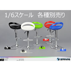 【ZYTOYS】ZY3004 A B C D E 1/6 Round bar swivel chair 1/6スケール チェア 椅子