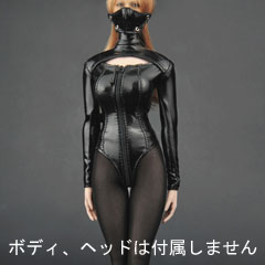 【ZYTOYS】ZY5003 high collar open chest leather 1/6スケール 女性コスチューム