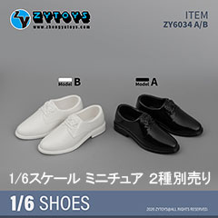 【ZYTOYS】ZY6034 A/B ビジネスシューズ 1/6スケール 男性用シューズ