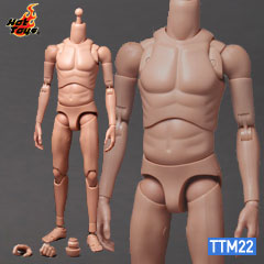 【ホットトイズ】TT#22 トゥルータイプ１／６スケールフィギュア素体ベーシック／白人男性（スリム・ボディー版）