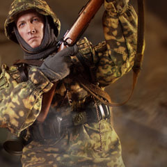 【DID】D80127 WW2 3rd SS-Panzer-Division MG34 Gunner Version C - Curtis 第3SS装甲師団 トーテンコップ MG34ガンナー バージョンC