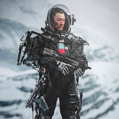 【DAM】DMS034 CN171-11 rescue unit captain Wang Lei collectible figure specially features 流転の地球 救援隊 隊長 ワン・レイ