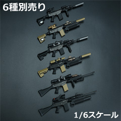 【EASY&SIMPLE】06034 PMC Weapon Set C SA 58 7.62 Assault Rifle 1/6スケール アサルトライフル&ウェポン ヘルメット 装備セット