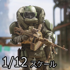 【HASUKI】SA02 1/12 SALVO Black Ops Unkown Operator FORTRESS COLOSSUS 1/12スケール可動フィギュア