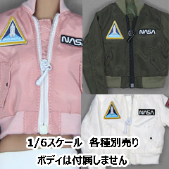 【HotPlus】HP072 1/6 Flight Jacket 女性ドール用ジャンパー フライト・ジャケット アウター 1/6スケール 女性コスチューム