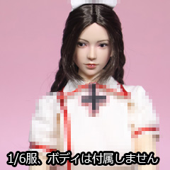 【JKTOYS】K-004C 1/6 Sweetheart nurse head sculpture スウィートハートナース 1/6スケール 植毛 眼球可動 女性ヘッド