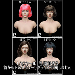 【LZ TOYS】SET0011 A/B/C/D 1/6 Beauty Headsculpt 1/6スケール 女性ヘッド