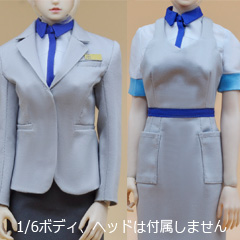 【CUKE TOYS】MA-025 The Flight Attendant Set A航空 キャビンアテンダント CA 制服 1/6スケール 女性コスチューム セット