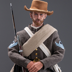 【QORANGE QOTOYS】QOM-1033 1/6 American Civil War CS the 4th Texas Infantry Regiment in Chickamauga 1863 アメリカ南北戦争