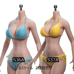 【TBLeague】PLLB2020-S36A (pale) S37A (pale) TBリーグ 1/6スケール シームレス女性ボディ （ヘッドなし）