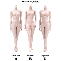 【POPtoys】92004 XING Pale 形 1/6スケール 女性ボディ ドールボディ 素体 ペール