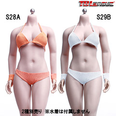 【TBLeague】PHMB2019-S28A (pale) S29B (suntan) TBリーグ 1/6スケール シームレス女性ボディ （ヘッドなし）
