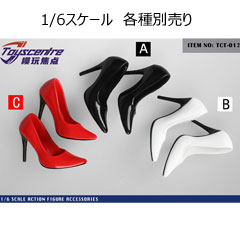【TOYSCENTRE】TCT-012 ABC Pointed Toe Women's High heels 女性ドール用ハイヒール 1/6スケール 女性用シューズ