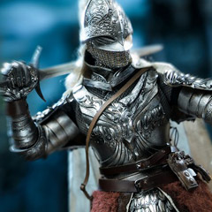 【TTTOYS】TQ027 1/6 SILVER KNIGHT 1/6 白狼戦鬼 騎士 1/6スケールフィギュア