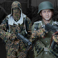 【UJINDOU】UD9011 1/6 WW2 German Totenkopf Division Hungary 1945 WW2ドイツ軍 武装親衛隊 トーテンコップ ハンガリー1945
