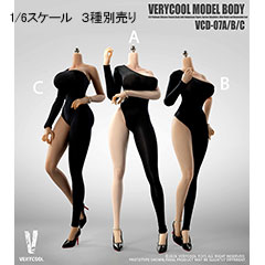 【VeryCool】BODY NO.7 VCD-07 ABC 1/6 Silicone Female Body 1/6スケール シームレス女性ボディ素体  デッサン人形（ヘッドなし）