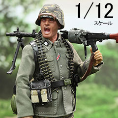 【DID】XD80042 1/12 WW2 German MG34 Gunner - Alois WW2ドイツ軍 武装親衛隊 第3SS装甲師団 トーテンコップ