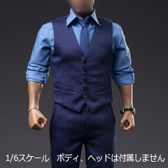 【Yuis Custom】YC-Y001 1/6 Wayne Vest Vision フォーマルスーツ ベスト スタイル 腕時計
