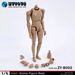 【ZYTOYS】ZY-B002 ワイドショルダー 1/6スケール 男性ボディ素体 デッサン人形