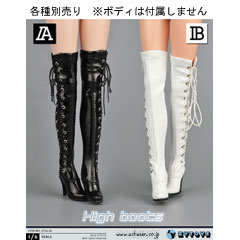 【ZYTOYS】ZY16-26 AB  ニーハイロングブーツ 1/6スケール 女性用シューズ