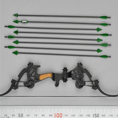 【ZYTOYS】ZY16-5B Composite Bow (Green Arrow) 1/6スケール 弓矢 コンポジットボウ