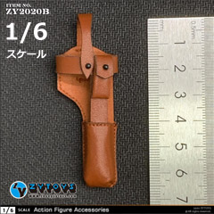 【ZYTOYS】ZY2020B 1/6 C96 Mauser Pistol Holster モーゼルC96用ホルスター 1/6スケール ホルスター