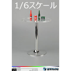 【ZYTOYS】ZY3006 1/6 round bar + beer 1/6スケール テーブル＆お酒ボトル 缶